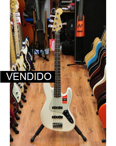 Fender American Professional Jazz Bass V Olympic White RW